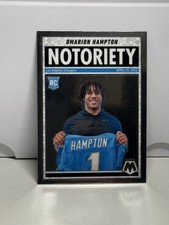 2025 Mosaic Football - Omarion Hampton - Notoriety - Chargers - RC - #20