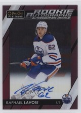 2023-24 O-Pee-Chee Platinum Rookie Auto Matte Pink Raphael Lavoie #R-RL