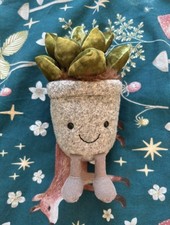 Discontinued Excellent Jellycat Silly Succulents Jade Quirky Potted Cactus Toy