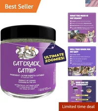 North American Made Natural Catnip - Fun Treat for All Life Stages, 1 Cup