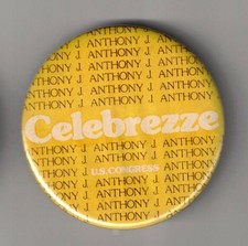 Anthony J. Celebrezze Ohio (D) Congress candidate 1976 political campaign button