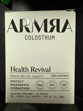 Armra Colostrum Unflavored 30 Packets  Immune Revival Superfood EXP 2026 NEW