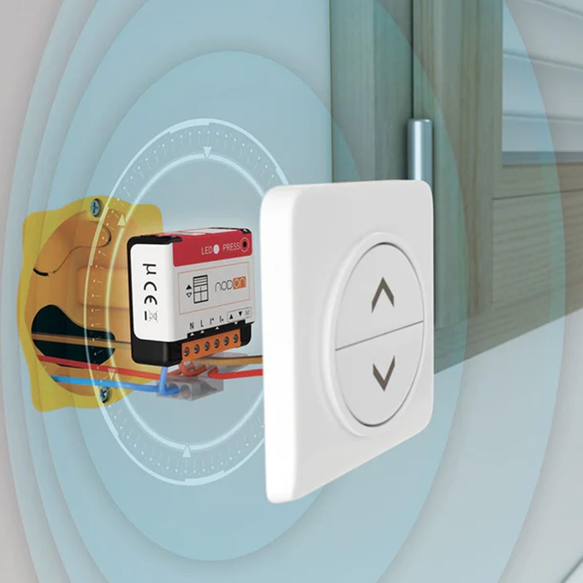 Module Zigbee volet roulant NoDon SIN-4-RS-20 encastrable interopérable