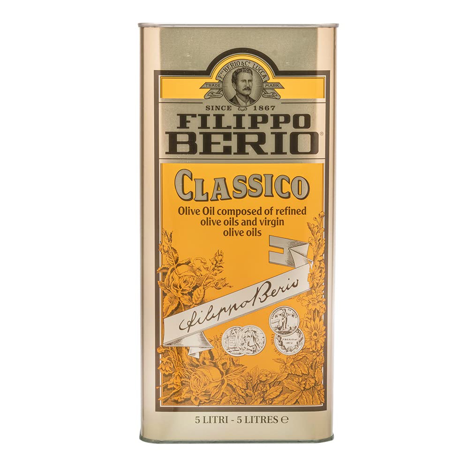 Filippo Berio Olive Oil, Classic Olive Oil, Catering, 5 Litre Tin, 5l - Image 8