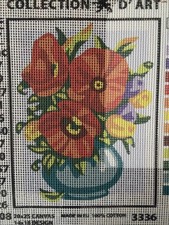 Printed needlepoint tapestry 20x25 Cm Rto Canvas Only