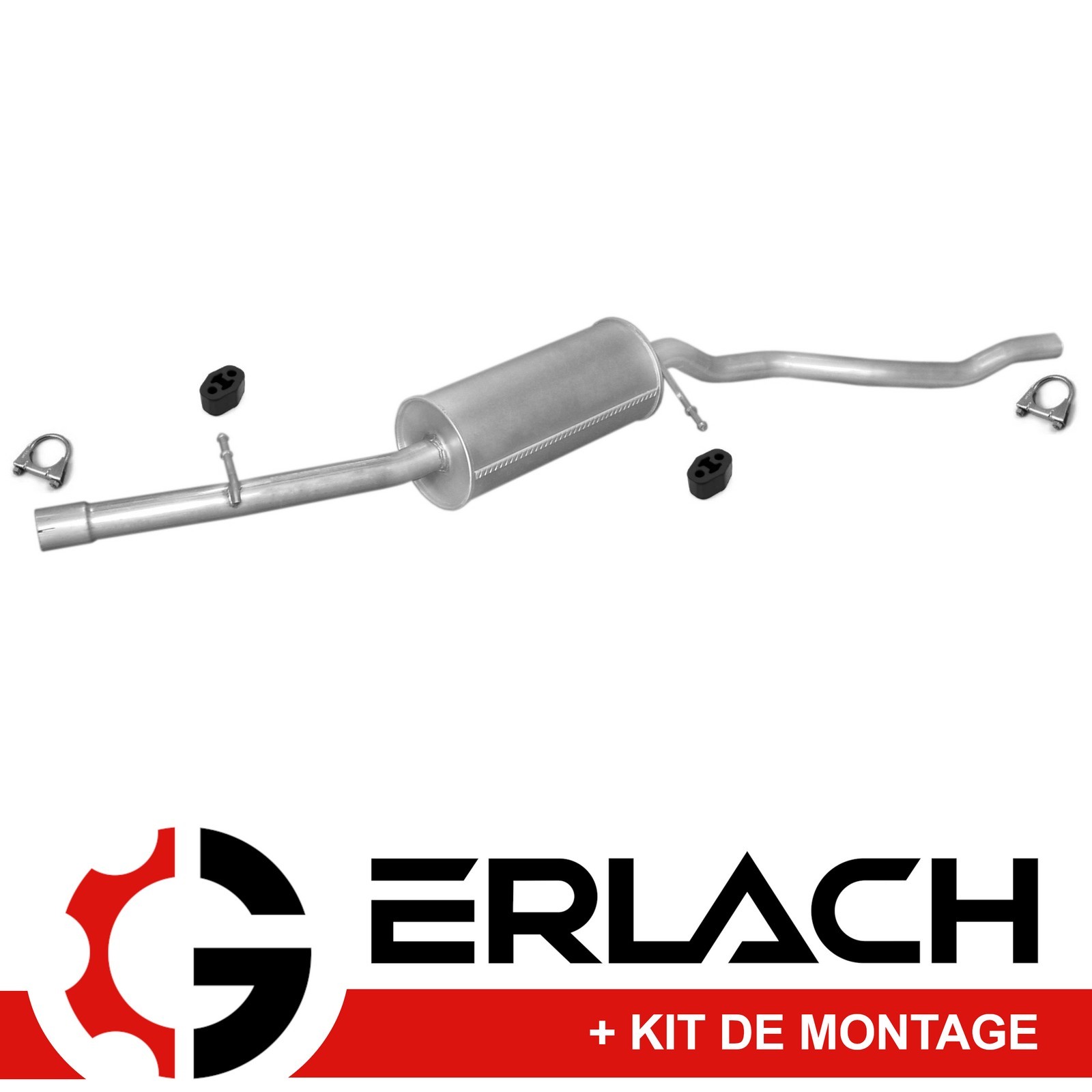 Silencieux intermédiaire VW Sharan 2.0 en acier aluminé renforcé type 1102