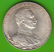 Coin Silver Prussia 2 Mark 1913 Government Anniversary Very Nice nswleipzig