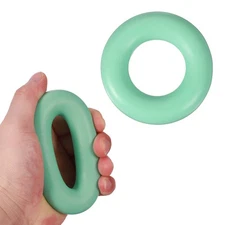 Grip Strength Trainer Rings, Hand Grip Strengthener, 3.5" & 40 LB & Green