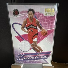 Panini 2024-25 NBA Hoops Rookie Remembrance Scottie Barnes RR-SBR Raptors