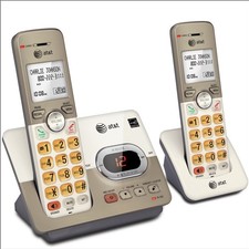 AT T EL52203 2-Handset Cordless Phone System with Caller ID/Call Waiting USED
