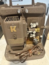 Vintage Keystone 100G 8mm Movie Projector Tested Works w/ Carrying Case-pristine