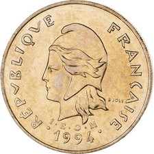[#347052] Coin, New Caledonia, 100 Francs, 1994, Paris, I.E.O.M., AU(55-58)