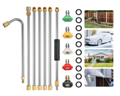 #ad High Pressure Washer Wand Extension Set Replacement Lance 8.5 ft 1 4 Inch Q... $37.80