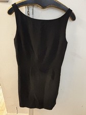 Escada Couture Black  Sleeveless Dress Sz 38