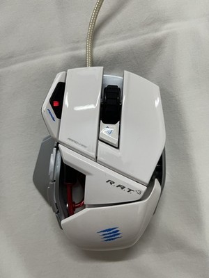 Mad Catz R.A.T. RAT 3 Gaming Optical Mouse for PC & Mac - White