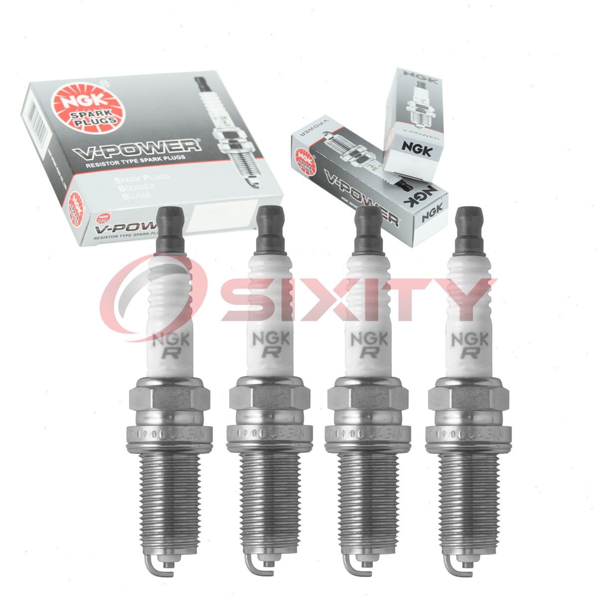 4 pcs NGK V-Power Spark Plugs for 2002-2006 Nissan Altima 2.5L - Engine Kit df