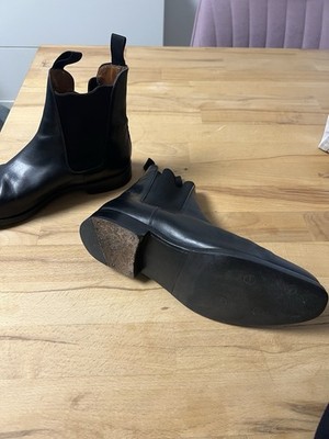 Emling Chelsea Boots UK 8 Schwarz Echtleder
