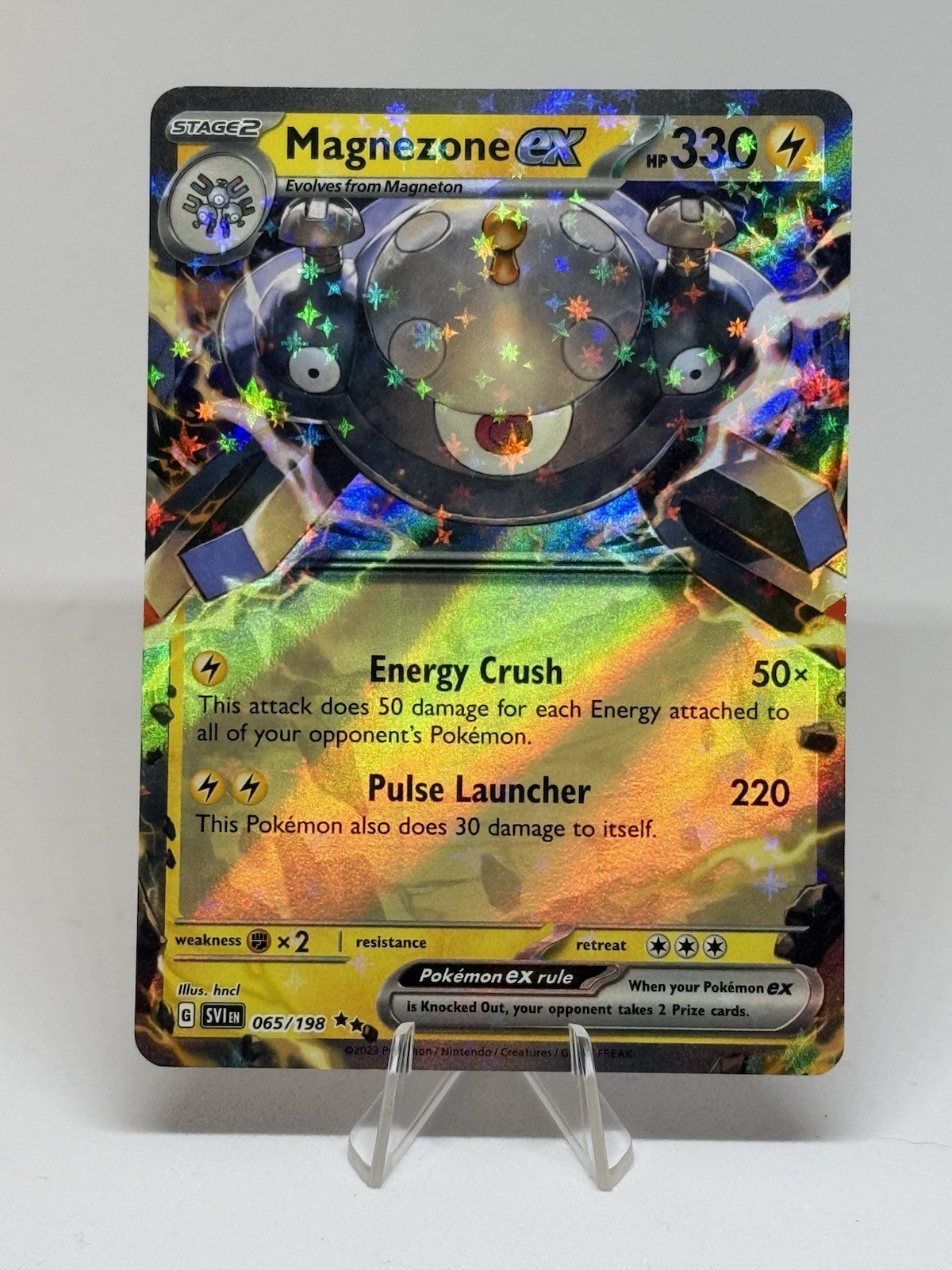 Pokemon TCG Magnezone ex 65/198 Scarlet Violet Base Set Double Rare