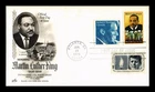 DR JIM STAMPS US COVER MARTIN LUTHER KING JR BLACK HERITAGE FDC COMBO ARTCRAFT