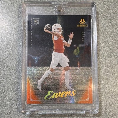 2025 Panini Luminance Quinn Ewers Rookie Serial #103/50 Miami Dolphins