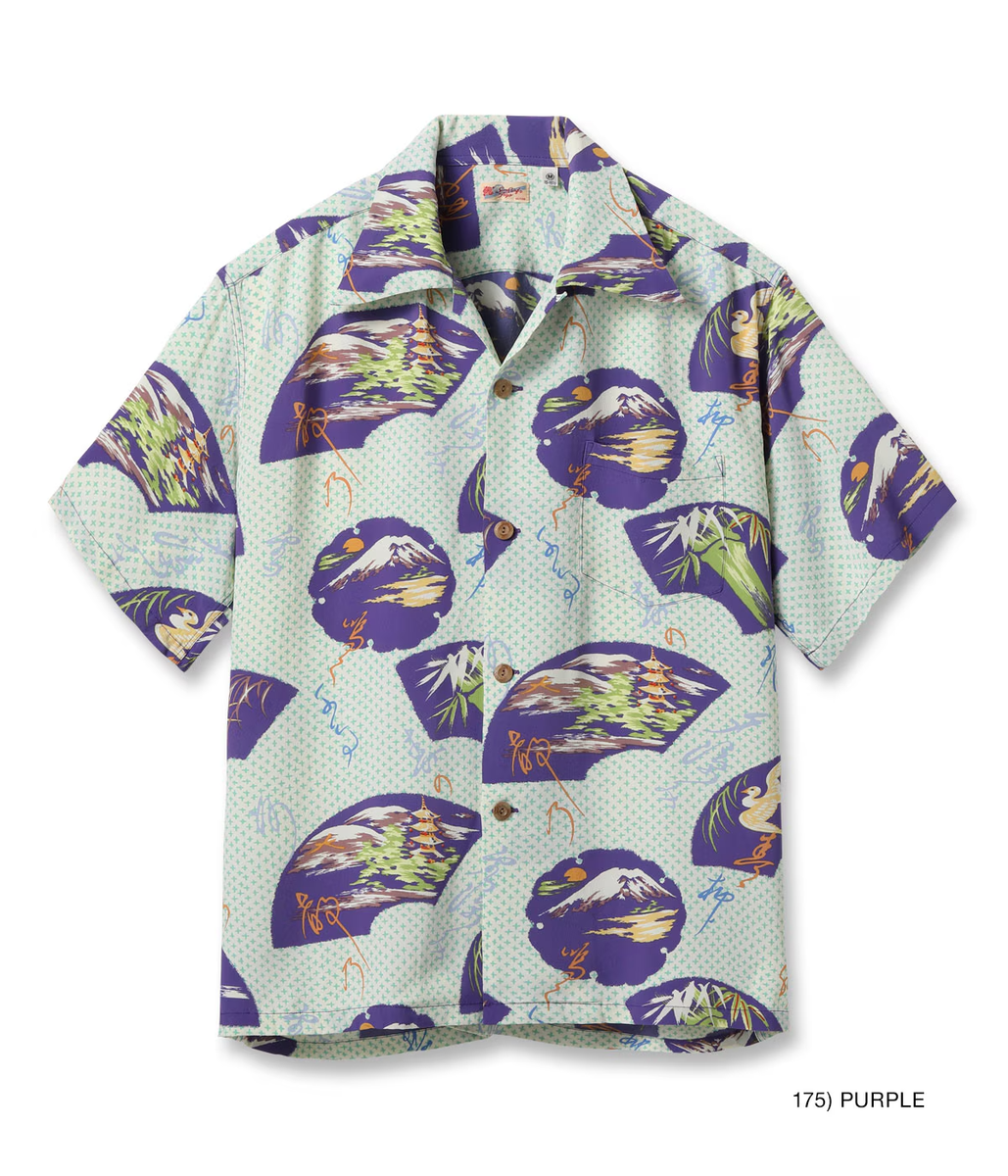 SUN SURF Lot No. SS39418 RAYON HAWAIIAN SHIRT JAPANESE TRADITION