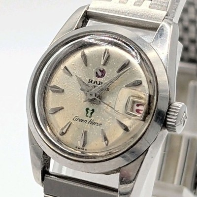 RADO Automatic Ladies Silver Round Date Watch 343942 Genuine Swiss