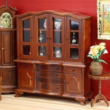 1/12 Miniature Dollhouses Display Cabinet for Realistic Looks Dollhouses Decors