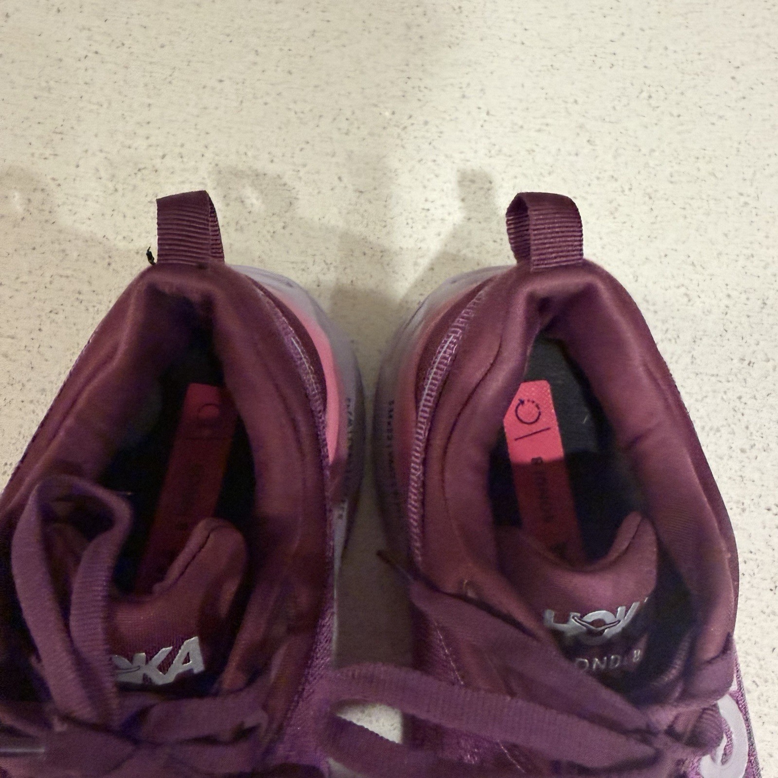 Hoka Bondi 8 Shoes Womens 6.5 Purple Grape Athletic Running Sneakers thumbnail 4