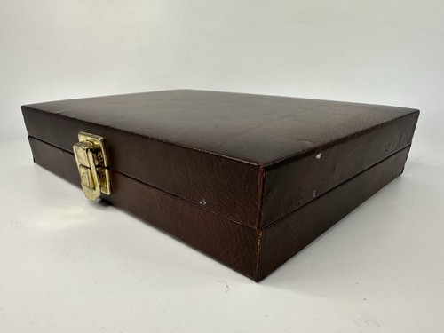 Vintage Reise Brettspiel Etui Elfenbein Dominosteine Cribbage Würfel Karten Backgammon B - Bild 13 von 17