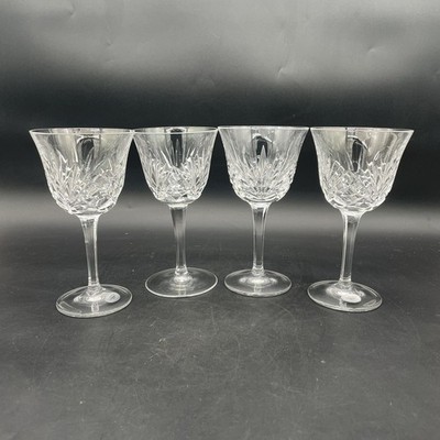 Set Of 4 Gorham Crystal CHERRYWOOD Water Goblet 7 Inch