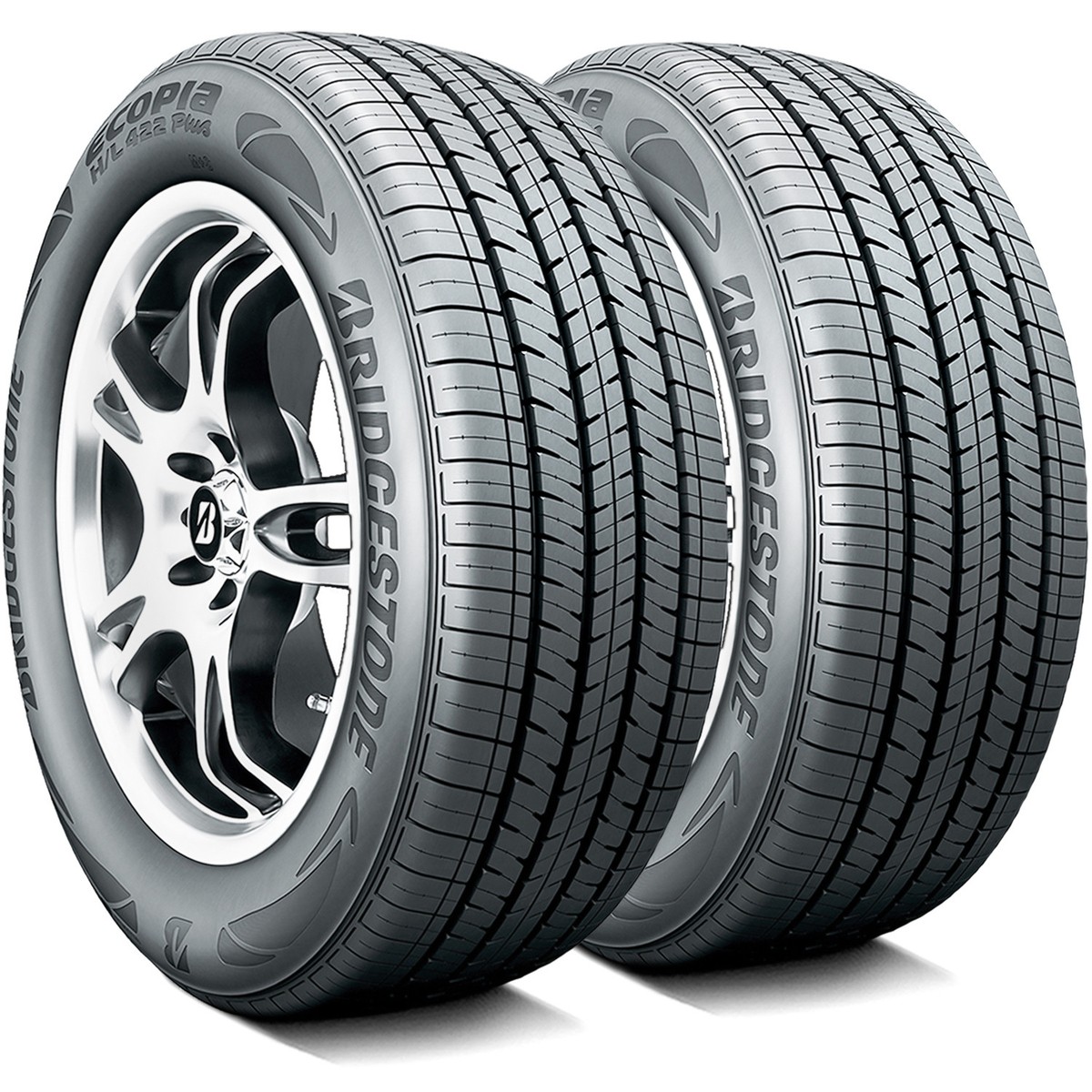 2 Tires 225/55R18 97H Bridgestone Ecopia H/L 422 Plus AS A/S All 