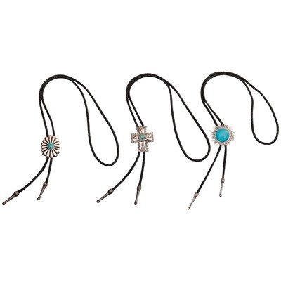 Unique Handmade Braided Bolo Tie Cowboy Necktie Bolo Tie Necklace Flower