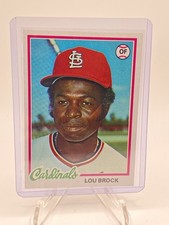 1978 Topps Lou Brock #170 Hall of Famer