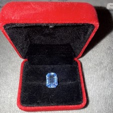 Natural Aquamarine 8.45ct Emerald Cut Blue He...