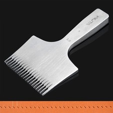 Sharp French Style Pricking Iron 20 Teeth Leather Chisel All-Polished Punchin...