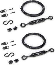 Anti Sag Gate Kit for Wooden Fence, Black Anti-Sagging Support