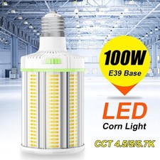 100W/80W/60W 4500K/5000K/5700K LED Corn Light Bulb Garage Warehouse E39 Base UL