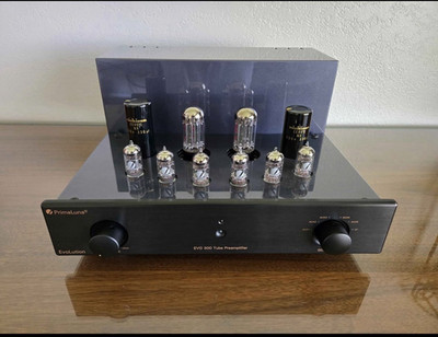 PrimaLuna EVO 300 Tube Preamplifier 2-Channel RCA 7 In/3 Out Black