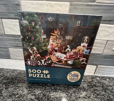 Christmas Puppies 500 Piece Jigsaw Puzzle Dogs by Cobble Hill