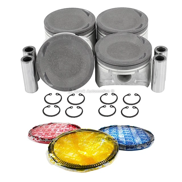 Pistons w/ Rings fit Fits 2000-2006 Nissan Sentra 1.8L L4 DOHC 16V - Image 2 of 3