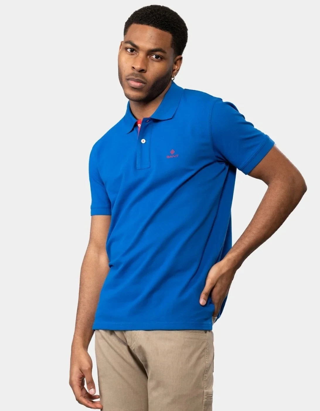 Mens GANT Polo shirt - Royal Blue - Short Sleeve - 100% Cotton - Size M & L
Opens in a new window or