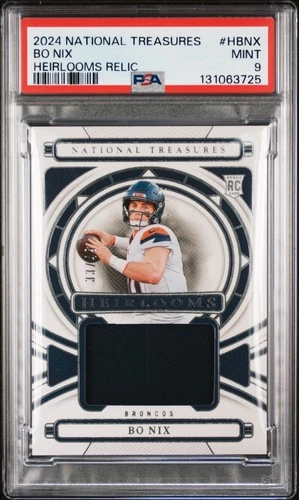 2024 NATIONAL TREASURES HEIRLOOMS RELICS #HBNX BO NIX ROOKIE RC 33/49 PSA 9