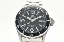 【N MINT】Orient Diver Style Orologio al Quarzo UN7C00 Quadrante Nero 200m Data Uomo Giappone