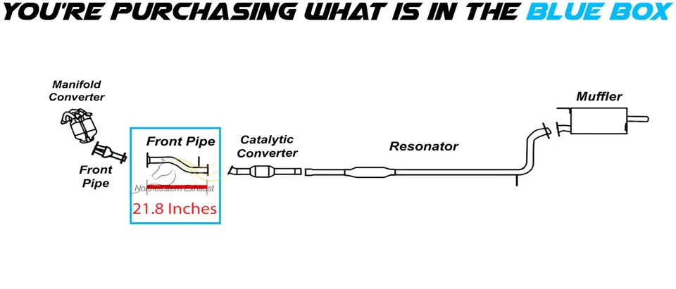 不锈钢排气前管 适合:2006 - 2012 三菱 Eclipse 2.4L — 第 3/4 张图片