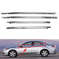 4x Car Outside Window Weatherstrip Seal Belt Moulding For Acura Tsx 2009-2014 4x Car Outside Window Weatherstrip Seal Belt Moulding For Acura Tsx 2009-2014