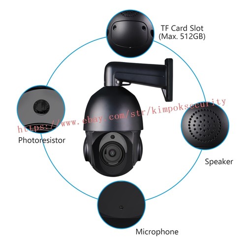 50X Zoom 4K 8MP POE PTZ IP Speed Dome Human Auto Tracking CCTV Camera 2Way Audio - Picture 14 of 15