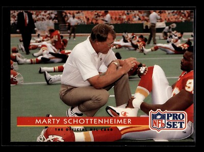 1992 Pro Set #207 Marty Schottenheimer CO (NM)(FTB)