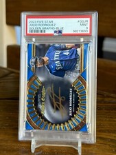 Julio Rodriguez Gold Ink Graphs Auto /20 Blue PSA 9 POP 1 2023 Five Star No 10’s
