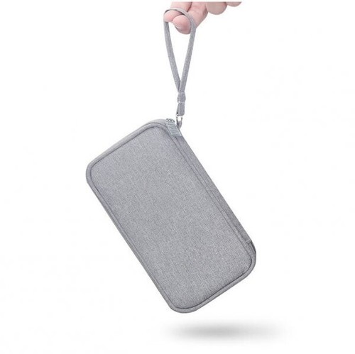 Case Padded Waterproof Pouch Case IN Grey for Powerbank Headphones - Picture 2 of 4