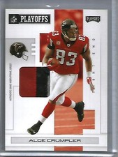 Alge Crumpler 2007 Playoff Game Used Jersey Patch #5/5